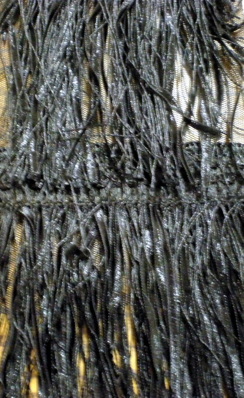 2.Black Fringe Fabric